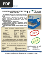 Bursting Strength Tester Type Mullen MTA-2000e