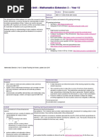 Mathematics Extension 2 Year 12 Sample Unit Vectors