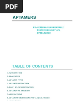 Aptamers: By: Sirisha.V.Mukkavalli Biotechnology 4/4 07311A2310