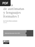 Teoría de Autómatas y Lenguajes Formales I