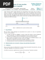 Etude Theorique Flexion 4 Points Poutre Ensps