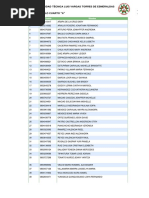 Listado de Matricula 4 To A