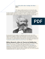 PAPER Böhm-Bawerk y Su Crítica Del Valor-Trabajo de Marx