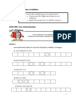 Module 1.4: Properties of Addition: EXPLORE Your Understanding