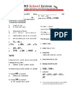 Class 5 Maths Exam Dec 2019 Part A (MCQ'S) /30