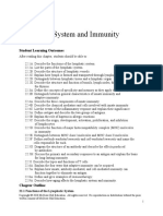 Lymphatic System and Immunity: Student Learning Outcomes