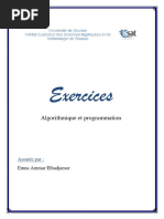 Exercices Algorithmique Et Programmation