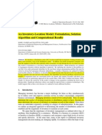 An Inventory-Location Model: Formulation, Solution Algorithm and Computational Results