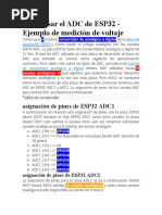 Cómo Usar El ADC de ESP32