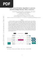 Disordered High Entropy Alloys Structures