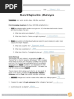 Student Exploration: PH Analysis: February 5, 2021