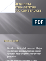 4 Bentuk Bentuk Kontrak Konstruksi