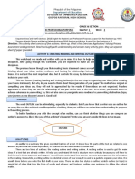 Assessment and Agreement. Read Thoroughly With Understanding and Answer Every Activity Given. May Use Separate Sheet of Paper If Needed