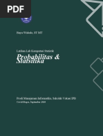 Probabilitas & Statsitika: Bayu Widodo, ST MT