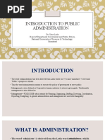 Introduction To Public Administration