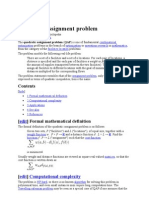 Quadratic Assignment Problem