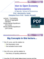 Introduction To Open Economy Macoreconomics: Prof. Alemayehu Geda (Adopted Form Prof. Yamin Ahmad)