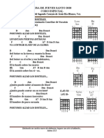 Cantos de Jueves Santo Con Acordes 2020