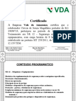 Certificado NR 12 VDA