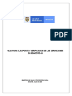 Guia para El Reporte y Verificacion de Las Defunciones