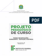 Projeto Pedagogico Do Curso Tecnico de Nivel Medio Subsequente em Edificacoes A Distancia