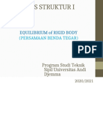 Analisis Struktur I: Equilibrium of Rigid Body