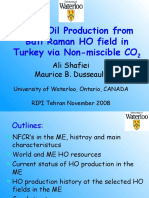 Heavy Oil Production From Bati Raman HO Field in Turkey Via Non-Miscible CO