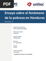 Ensayo Sobre El Fenomeno de La Pobreza en Honduras