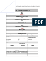 Ficha Técnica Del Producto: Fichas Técnicas de Materiales para Capacitación en Agropecuario