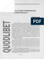 La Forma en Las Obras Instrumentales en Shostakovich - Yuri Kholopov (1995)