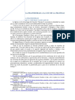 Teología de La Fraternidad A La Luz de La Fratelli Tutti Iii Teologías de La Fraternidad