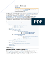 Sistema Educativo Del Perú