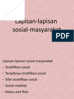 Lapisan-Lapisan Sosial Masyarakat