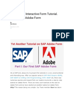 SAP Adobe Interactive Form Tutorial - Part 1