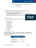 Wharton - Business Analytics - Week 6 - Summary Transcripts