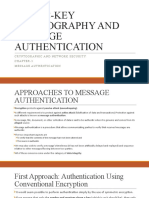 Public-Key Cryptography and Message Authentication: Cryptographicandnetwork Security Chapter-3 Messageauthentication