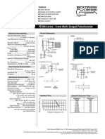 PTD90 Series - 9 MM Multi-Ganged Potentiometer: Features