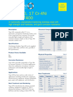 Outokumpu Martensitic Grade 630 Data Sheet17 4