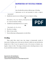 Chapter Outline: Swelling Properties of Textile Fibers