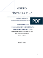 Plan Diplomado. Formacion TCC Febrero 2021