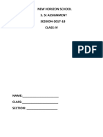 Class 4 SST Assignment