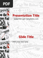 Sample Newspaper PPT Template