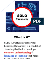 Intro of SOLO Taxonomy