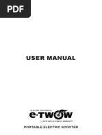 User Manual: Portable Electric Scooter