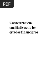 Características Cualitativas de Los Estados Financieros Ensayo