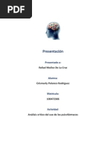 Análisis Crítico Del Uso de Los Psicofármacos