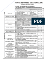 Checklist Aprovacao Projeto Residencial