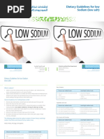 Dietary Guidelines For Low Sodium (Low Salt) - English and Arabic