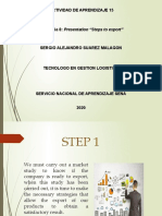 SOLUCION Evidencia 8 Presentation "Steps To Export" ACTIVIDAD 15