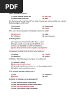 Adjusting Entries MCQs